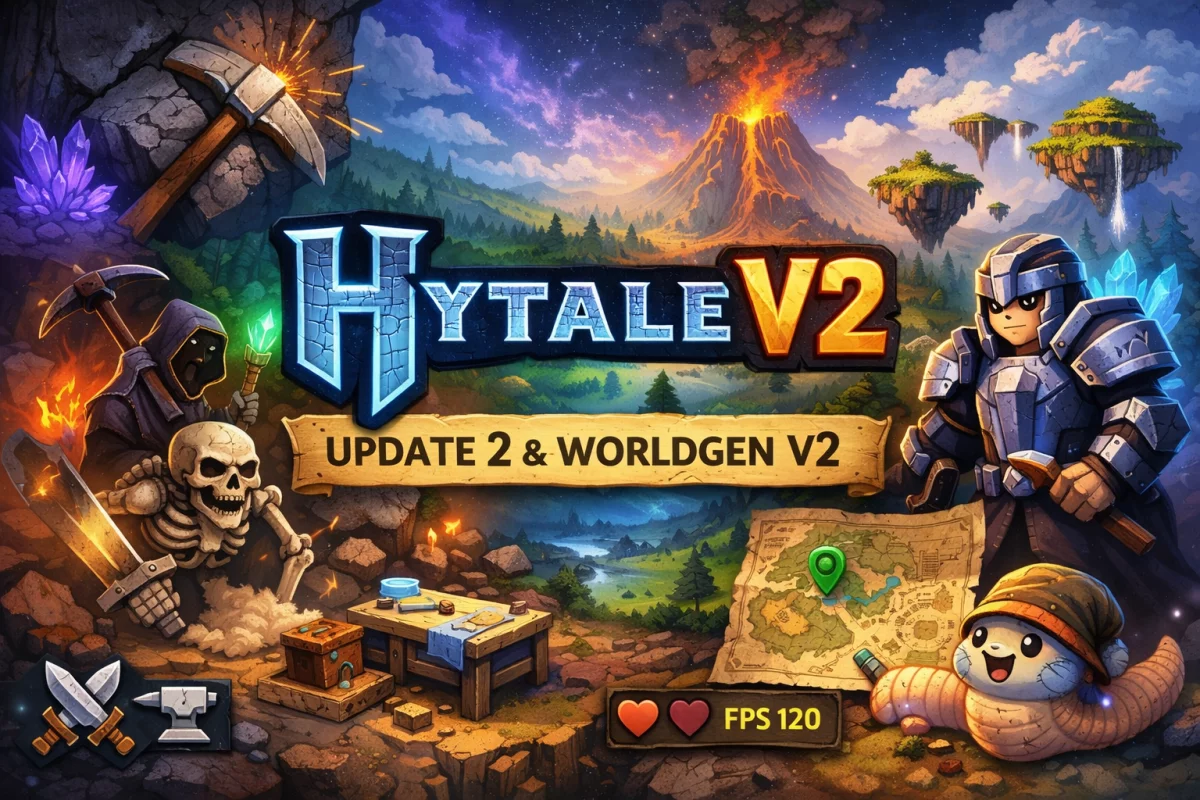 Hytale V2 : toutes les nouveautés de l’Update 2 et du WorldGen V2